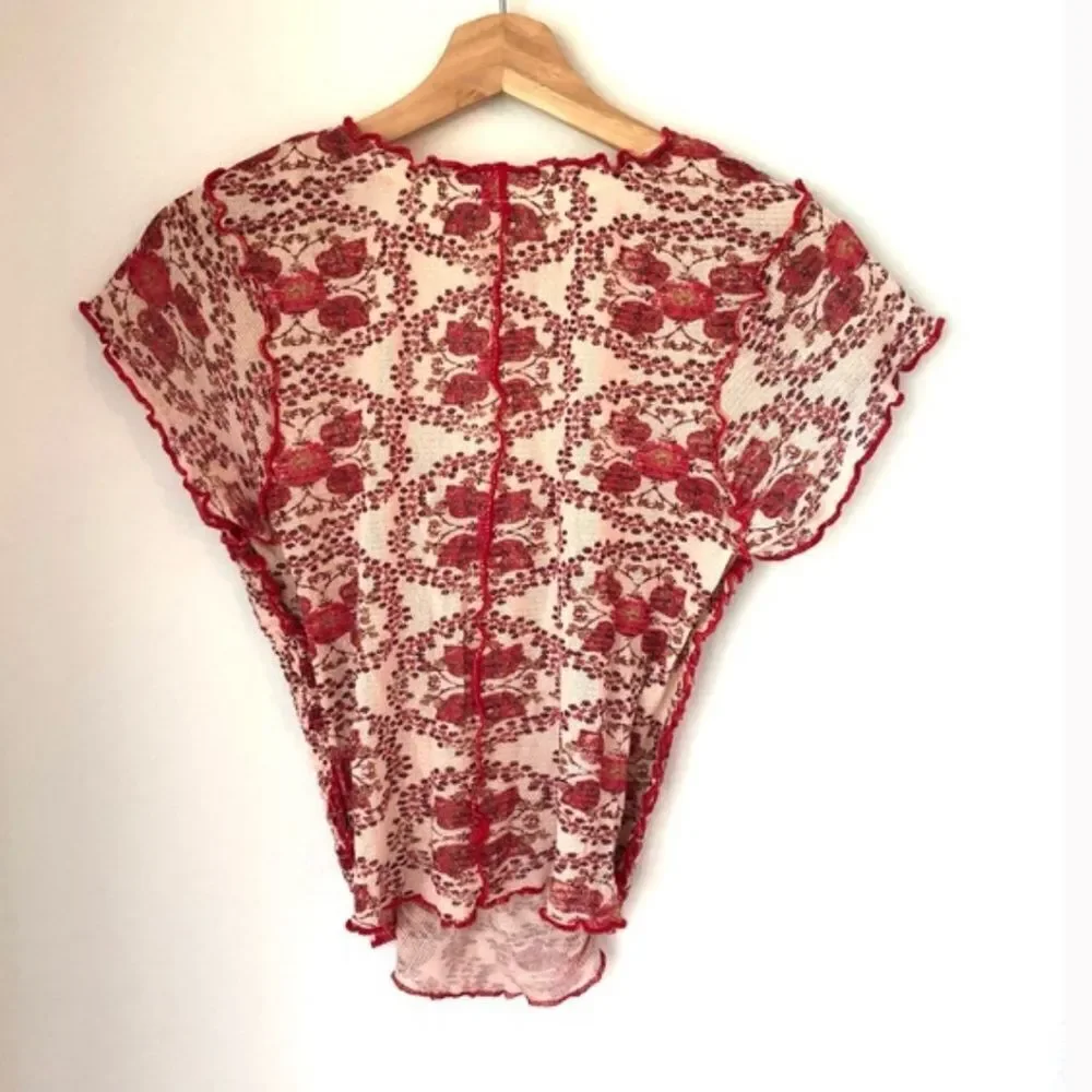 NWT Oh My Baby Tee by Free People in Sand Combo Size: M - Picture 11 of 11